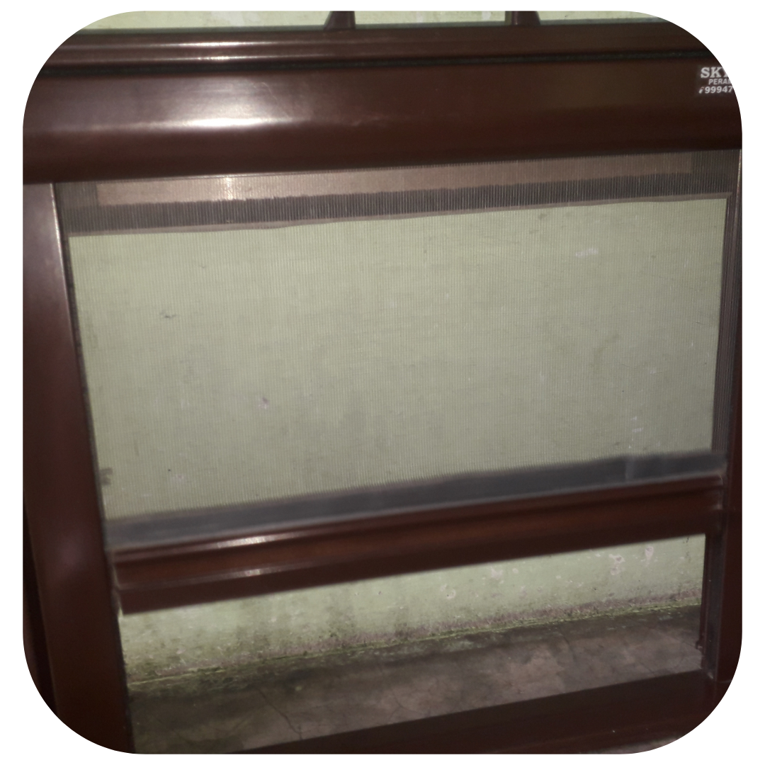 Shutter type mosquito net